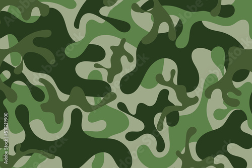 camouflage soldier pattern design background. clothing style army green camo repeat print. vector illustration