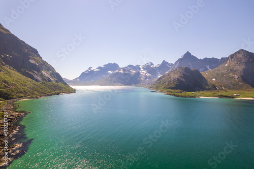 Wallpaper Mural Aerial view of Lofoten islands in Norway Torontodigital.ca
