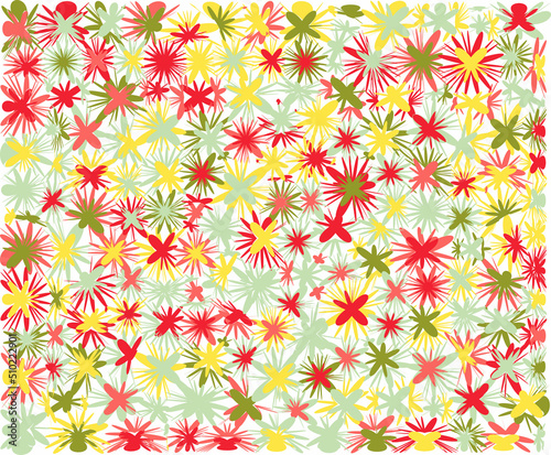 Wallpaper Mural abstract background of multicolored shapes similar to flowers or blots Torontodigital.ca
