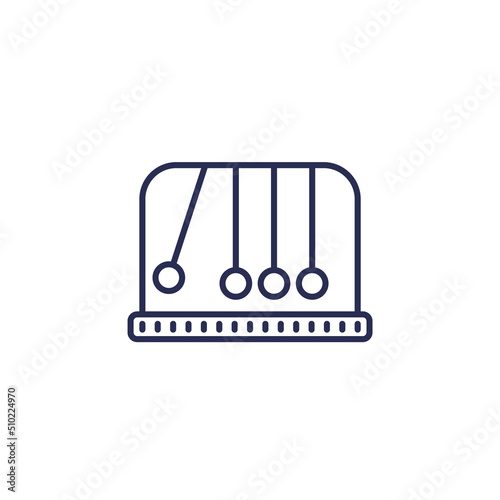 pendulum line icon on white