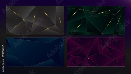 Silver Deep Black Green Purple Blue Triangular Wallpaper. Sparkl