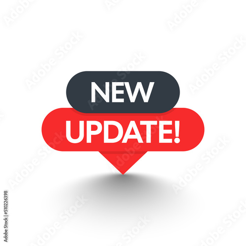 Update software icon in flat style. System upgrade notification vector illustration on isolated background. Progress install sign business concept.