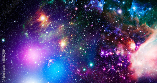 Chmura w kosmosie. Streszczenie galaktyka astronomiczna. Elementy tego obrazu dostarczone przez NASA.