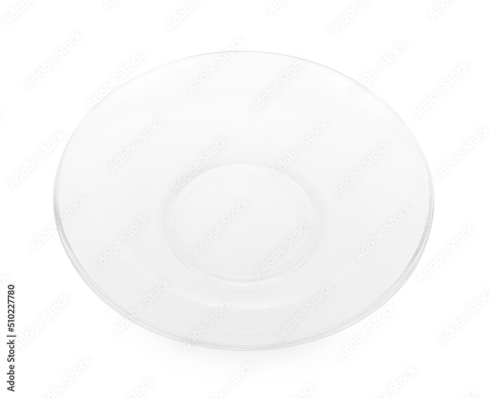 glass plate isolated on white background glass plate isolated on white background