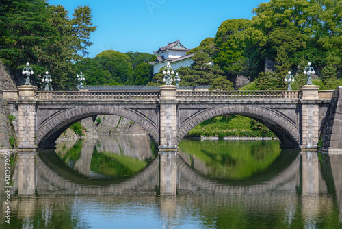 皇居外苑から望む二重橋こと正門石橋（東京都千代田区） photo