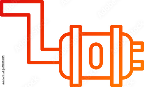 Exhaust Pipe Icon Style