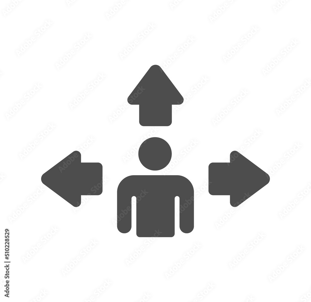 make decision vector icon isolated on white background. make decision stock vector illustration for web, mobile app and ui design make decision vector icon isolated on white background. make decision stock vector illustration for web, mobile app and ui design