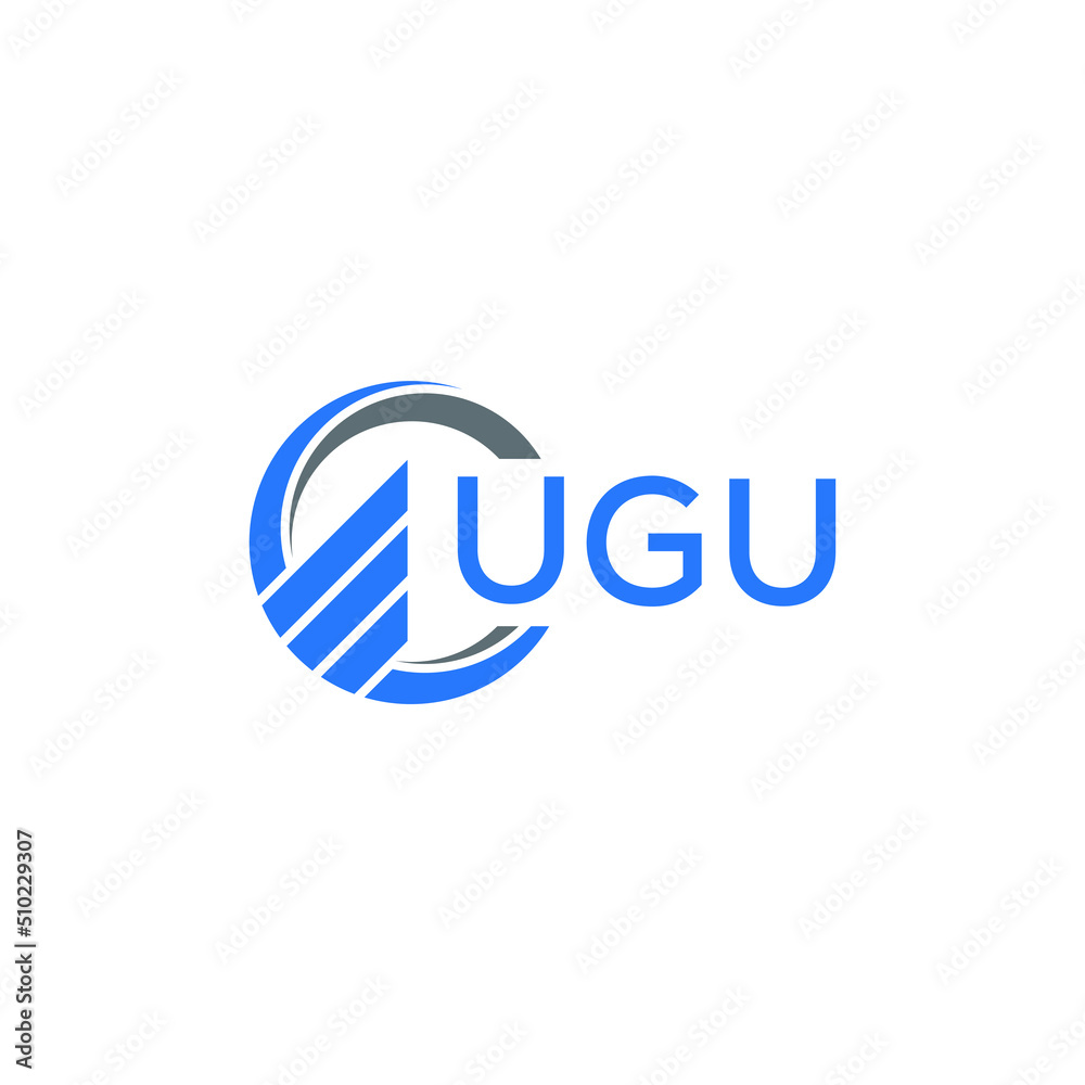UGU Flat accounting logo design on white background. UGU creative initials Growth graph letter logo concept. UGU business finance logo design. UGU Flat accounting logo design on white background. UGU creative initials Growth graph letter logo concept. UGU business finance logo design.