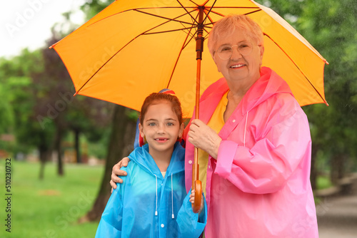 Little girl and her grandma...