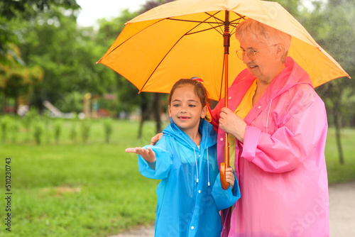 Little girl and her grandma...