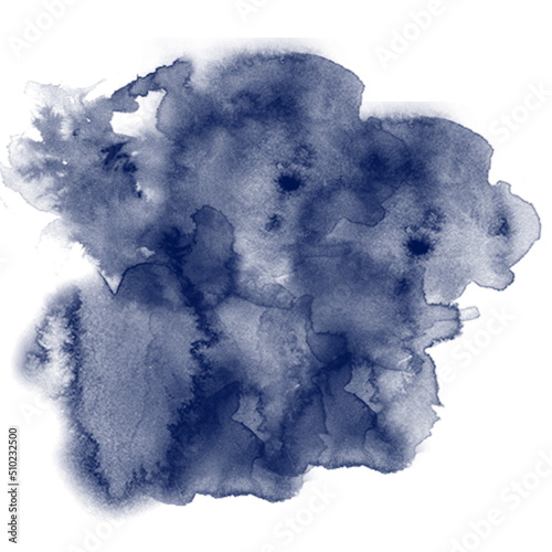 Abstract Watercolor Smokey Background Dark Blue