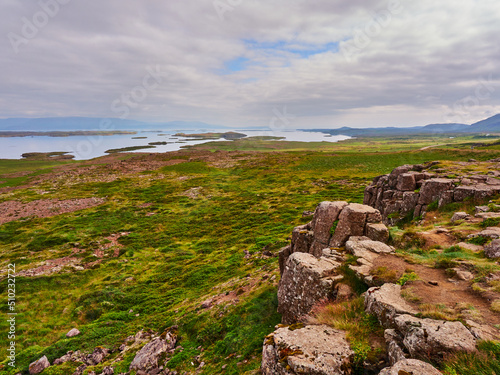 Paisajes verdes de Islandia del norte