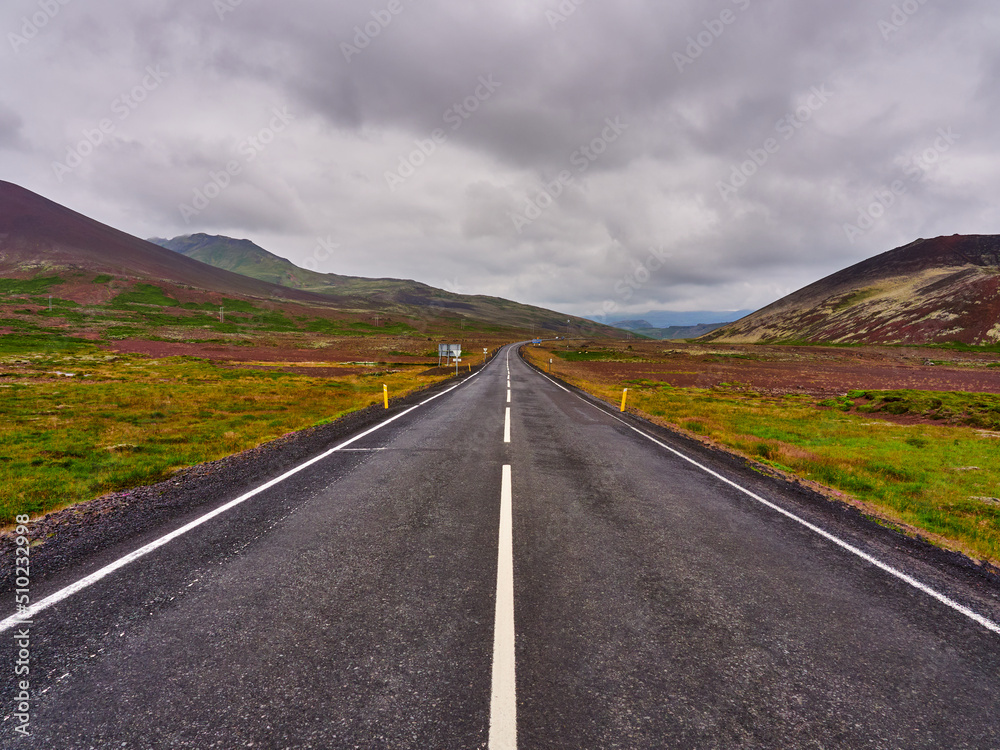 Carretera de Islandia en coche