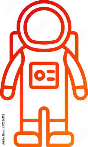 Astronaut Suit Icon Style