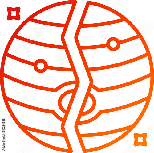 Planet Destoryed Icon Style