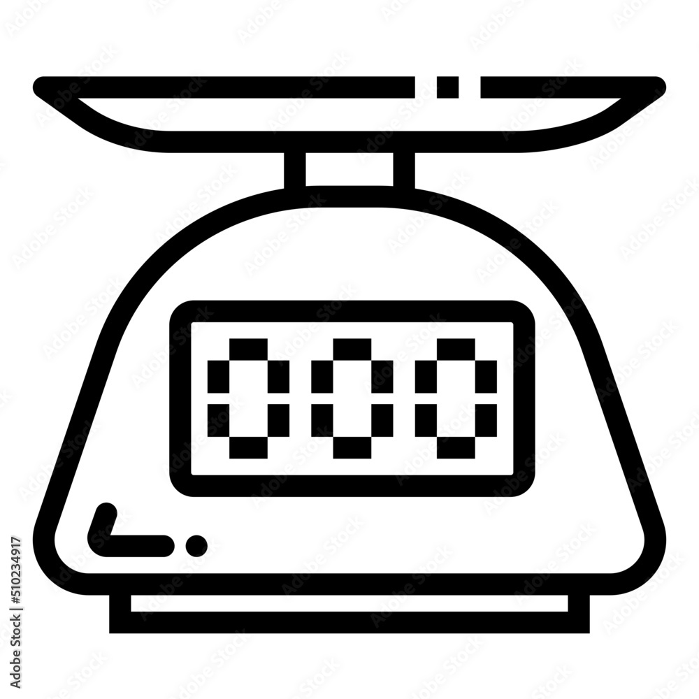 weighing scale icon Stock Vector | Adobe Stock