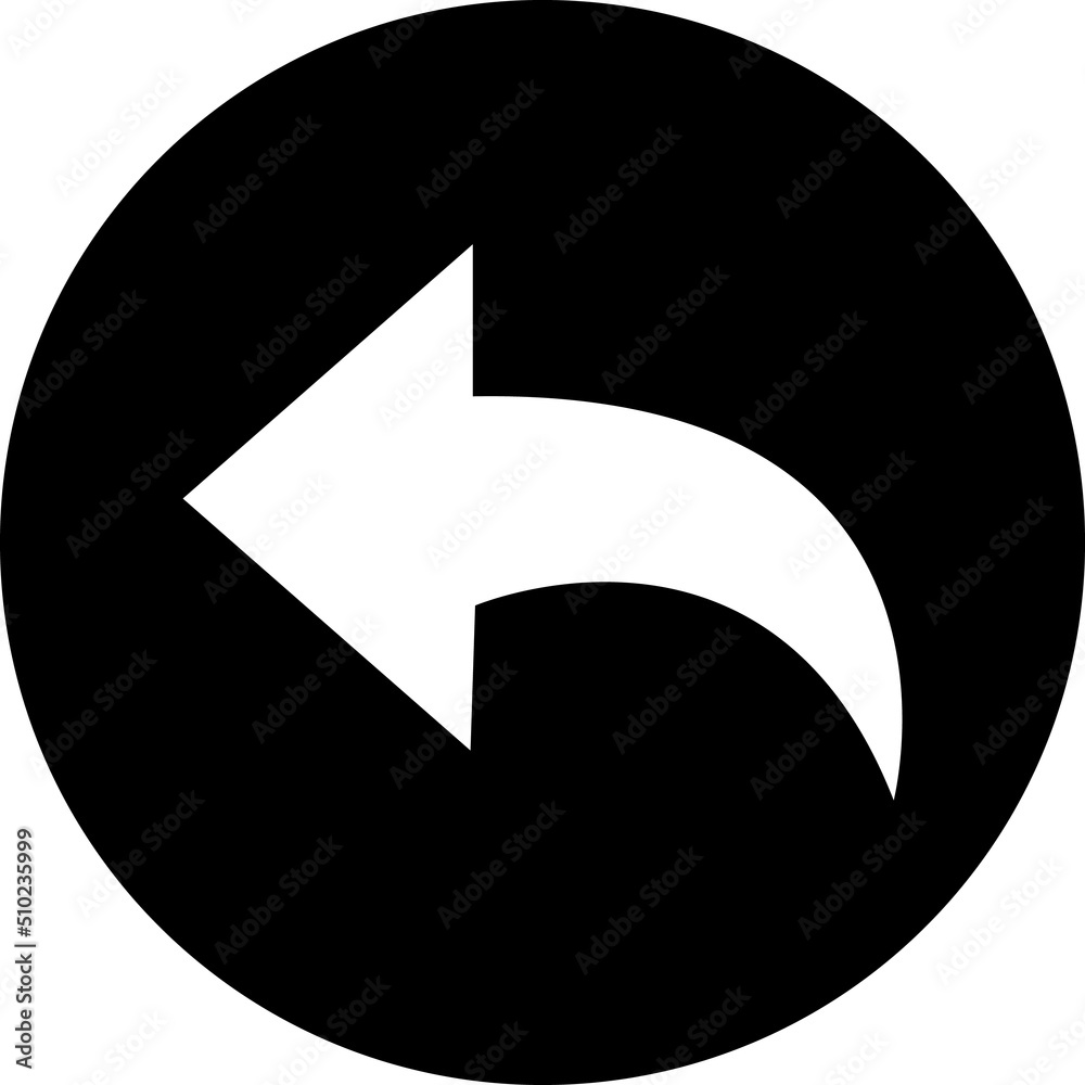 Reply arrow symbol vector illustration on white background..eps