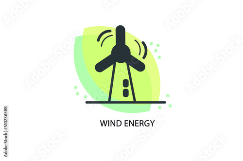 wind energy icon vector illustration 