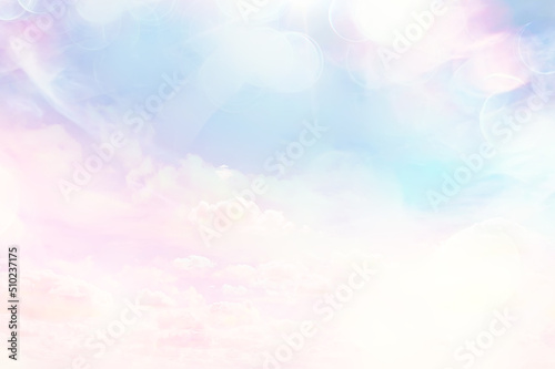 clouds watercolor tint, pink clouds gradient background sky, atmosphere air freedom © kichigin19