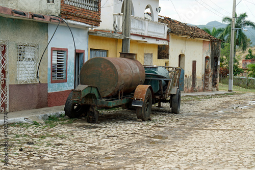 colorful houses in the streets of trinidad