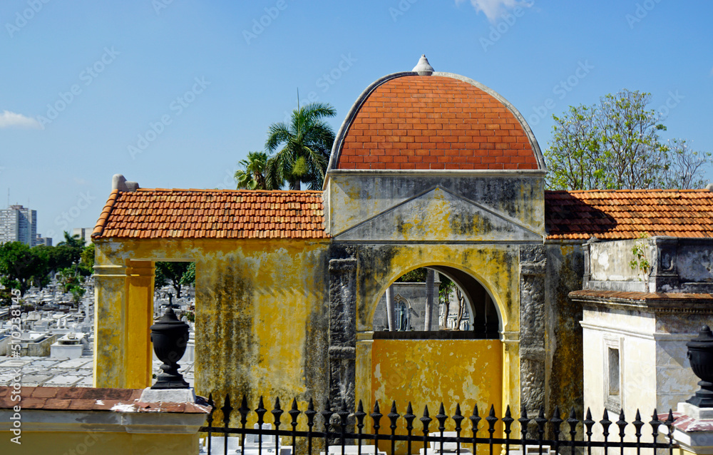 cemetery Nekropolis Cristobal Colon in Havana