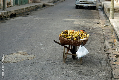 Photography small shop in the streets selling food