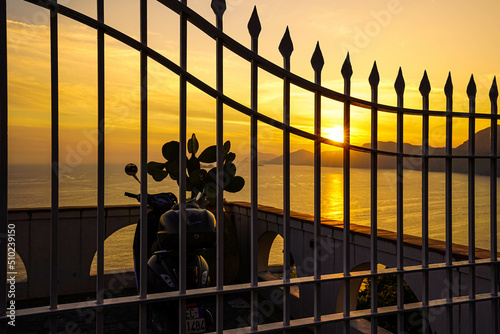 Italy, Sunset, Meer, sea, Sonnenuntergang, Italien, Amalfiküste, amalficoast