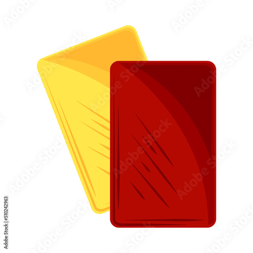 soccer red and yellow cards