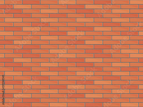 Brick wall seamless Vector illustration background
