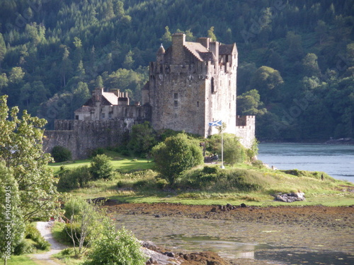 Castillo de Eilean Donan, famoso castillo de las tierras altas de Escocia. 