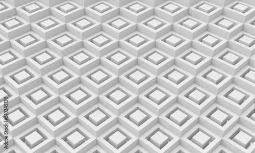 3d abstract seamless pattern background. white background. 3d render background