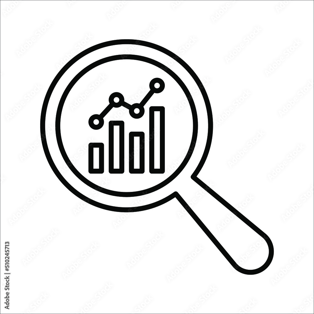 analytic icon.business concept. vector illustration on white background analytic icon.business concept. vector illustration on white background