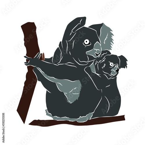 Illustration: Beautiful koala, used in general applications