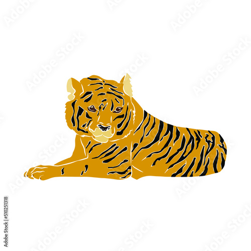 Illustration: Beautiful tiger image, used in general work