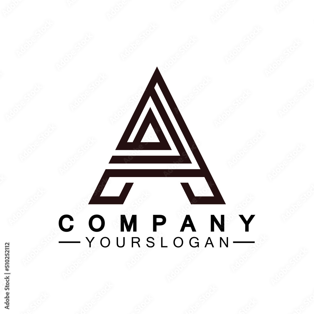 Letter A Monogram Logo Design, Brand Identity Logos Designs Vector Illustration Template Letter A Monogram Logo Design, Brand Identity Logos Designs Vector Illustration Template