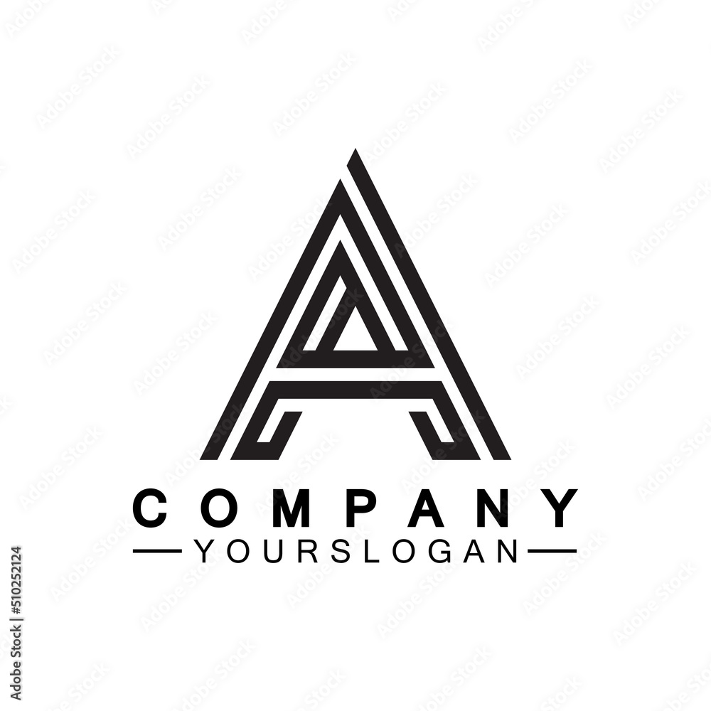 Letter A Monogram Logo Design, Brand Identity Logos Designs Vector Illustration Template Letter A Monogram Logo Design, Brand Identity Logos Designs Vector Illustration Template
