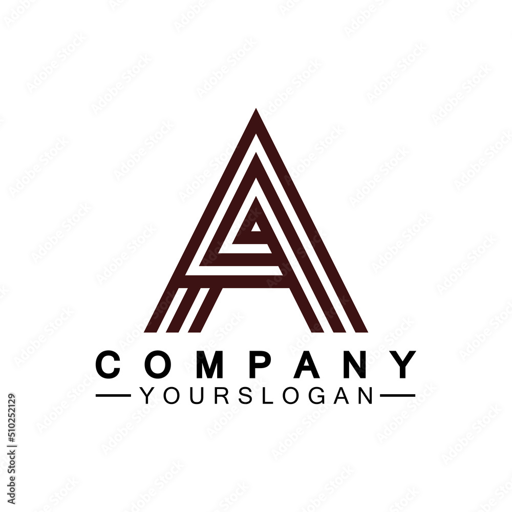 Letter A Monogram Logo Design, Brand Identity Logos Designs Vector Illustration Template Letter A Monogram Logo Design, Brand Identity Logos Designs Vector Illustration Template