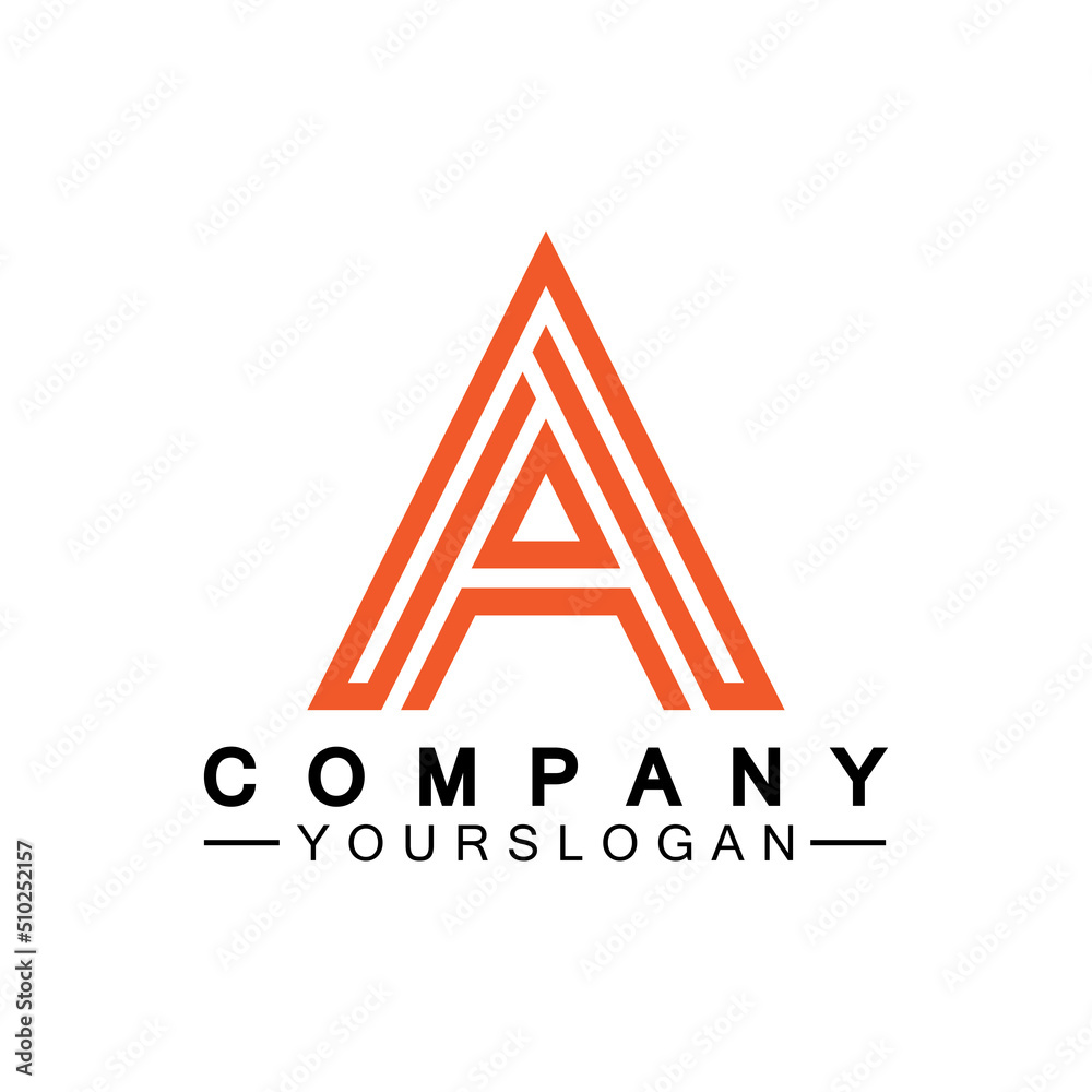 Letter A Monogram Logo Design, Brand Identity Logos Designs Vector Illustration Template Letter A Monogram Logo Design, Brand Identity Logos Designs Vector Illustration Template
