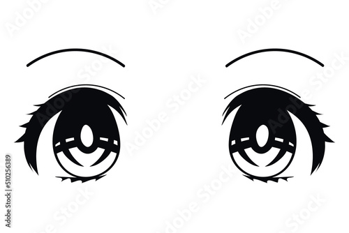 anime eyes close up