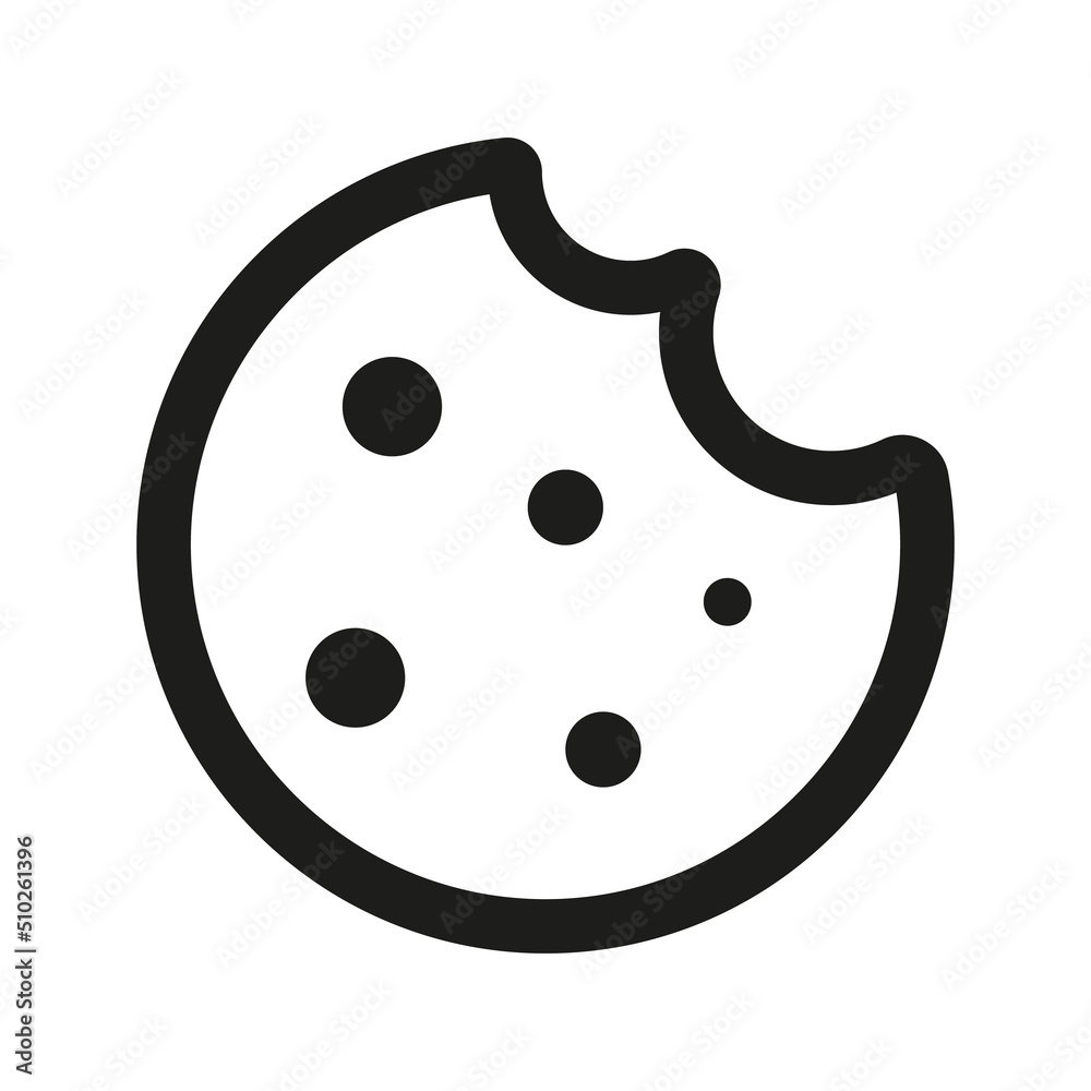 Cookie concept line icon. Linear Cookie concept outline symbol design. vector illustration. Cookie concept line icon. Linear Cookie concept outline symbol design. vector illustration.