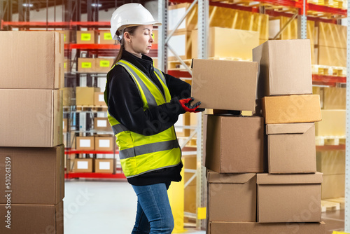 Warehouse manager during wo...