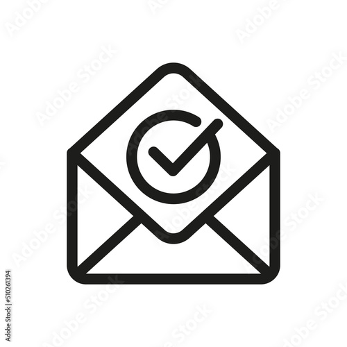 Free Download Mail or Envelope sign. Vector Illustration Verified or Approved mail. Checkmark OK Symbol. - GFXLoad