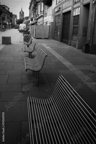 bench in the city