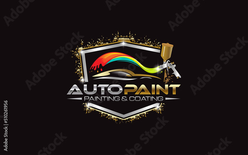 Illustration graphic vector of Auto Car Painting logo design template