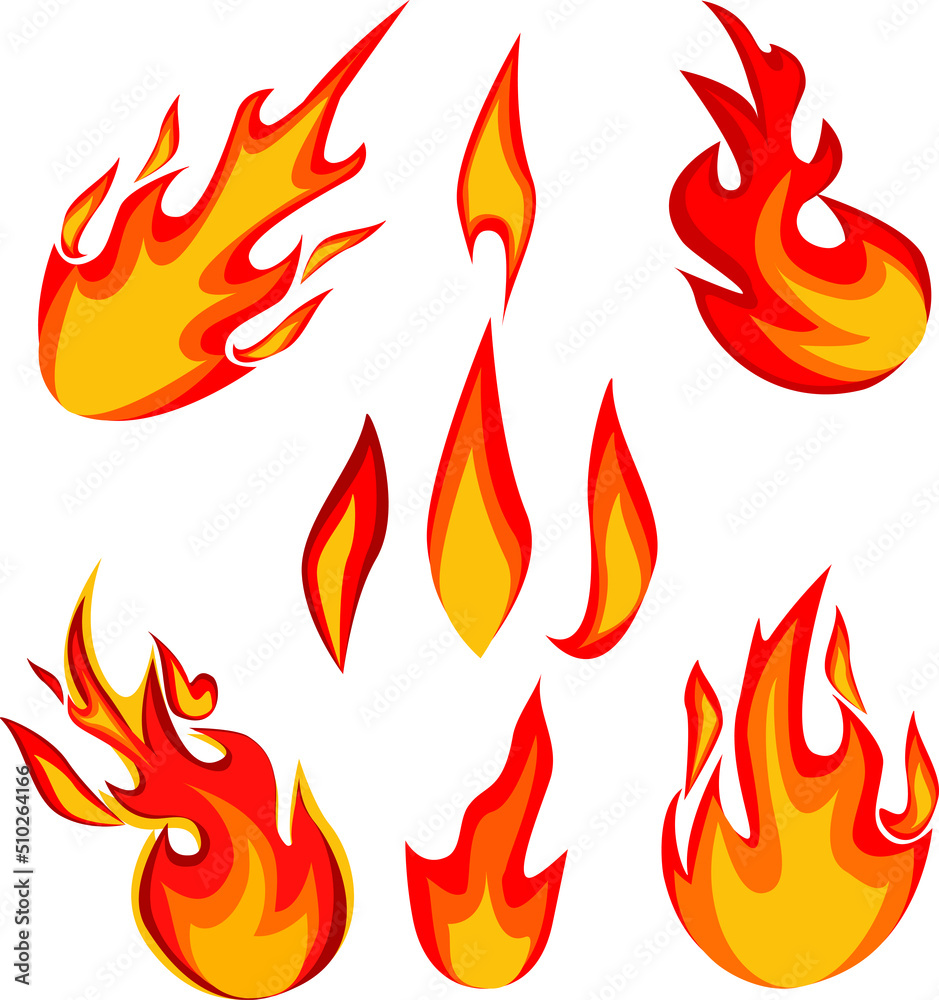 set of red flame fire candle light flow wind set of red flame fire candle light flow wind