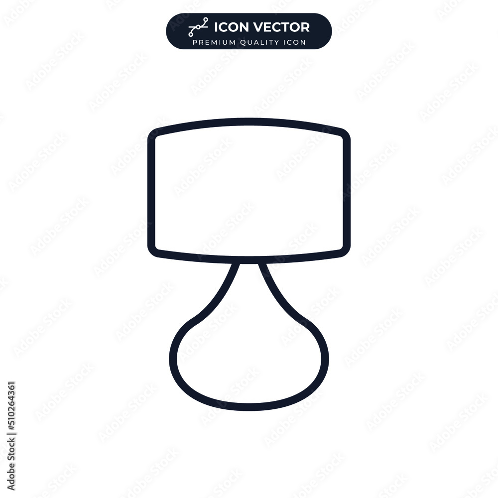 sleep lamp. table lamp icon symbol template for graphic and web design collection logo vector illustration sleep lamp. table lamp icon symbol template for graphic and web design collection logo vector illustration