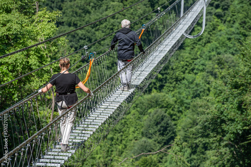 Walk on the longest Tibetan bridge in Europe photo