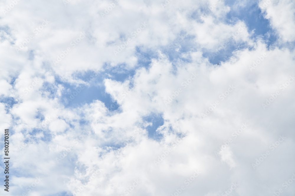 Fototapeta premium Beatiful blue sky with clouds on a sunny day