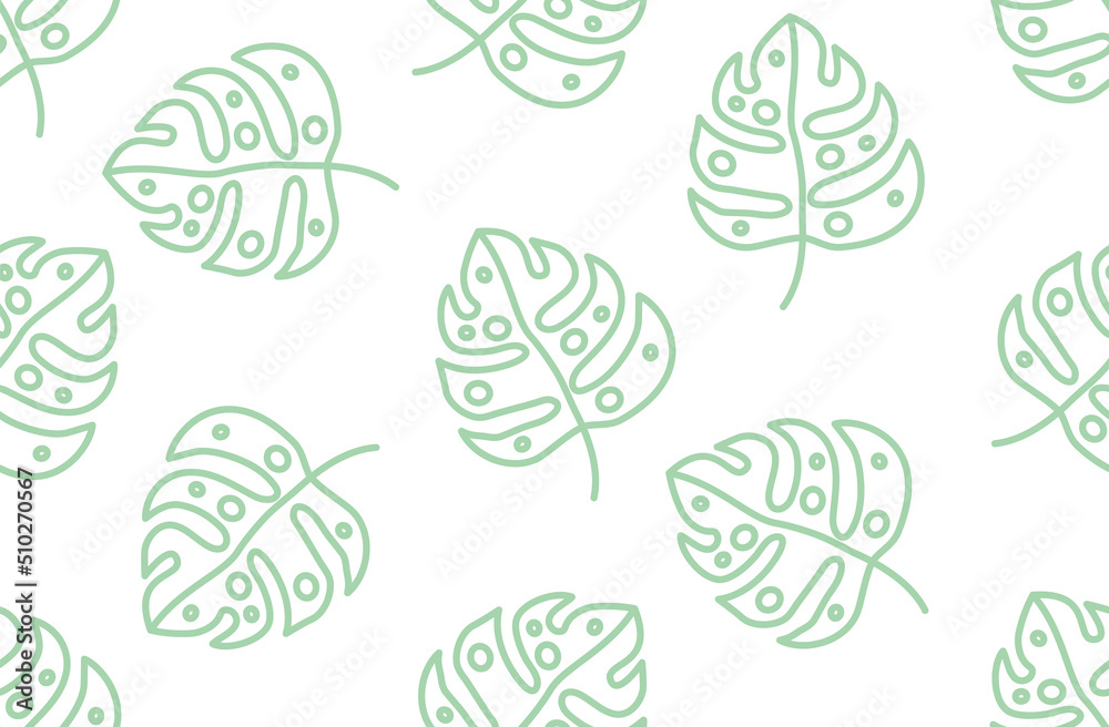Seamless tropical pattern with monstera leaves vector background. Perfect for wallpapers, pattern fills, web page backgrounds, surface textures, textile Seamless tropical pattern with monstera leaves vector background. Perfect for wallpapers, pattern fills, web page backgrounds, surface textures, textile
