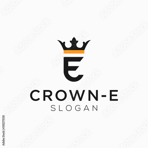 crow initials logo icon design vector